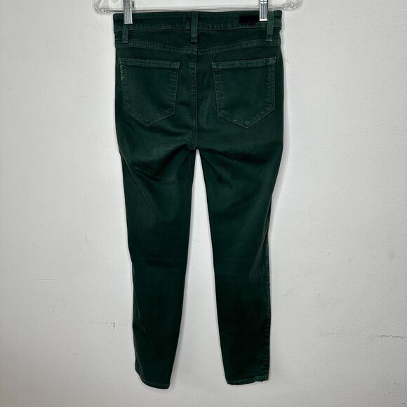 Paige Green Petite Verdugo Ankle Faded Little Pine Skinny Mid Rise Jean 26P - Picture 6 of 15